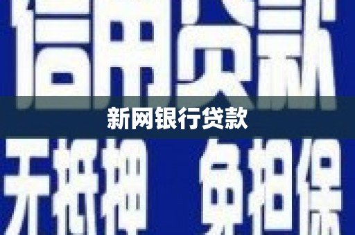 公安新网银行贷款