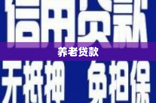 孝义养老贷款
