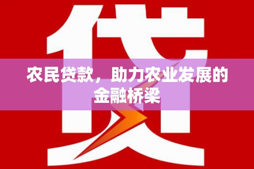 汤阴农民贷款，助力农业发展的金融桥梁