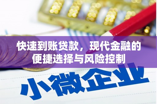 桐城快速到账贷款，现代金融的便捷选择与风险控制
