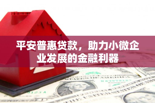 贡寮平安普惠贷款，助力小微企业发展的金融利器