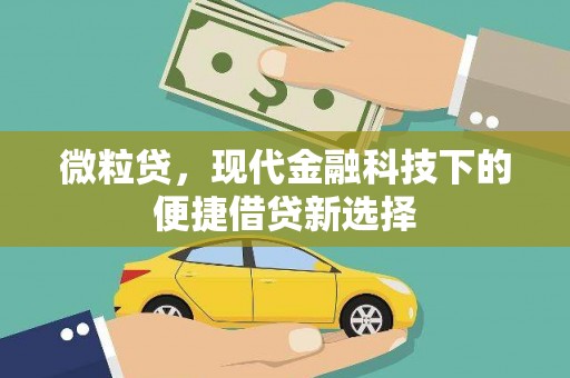 平泉微粒贷，现代金融科技下的便捷借贷新选择