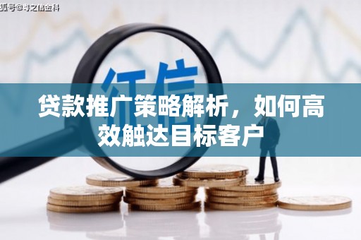 双清贷款推广策略解析，如何高效触达目标客户