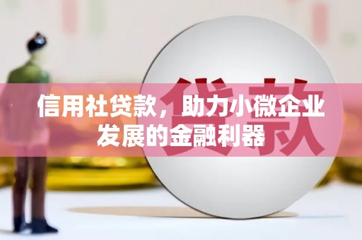 承德信用社贷款，助力小微企业发展的金融利器