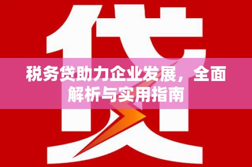 垦利税务贷助力企业发展，全面解析与实用指南