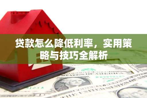 西塞山贷款怎么降低利率，实用策略与技巧全解析