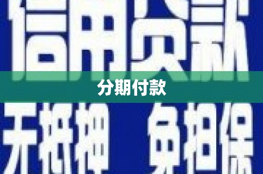 揭东分期付款